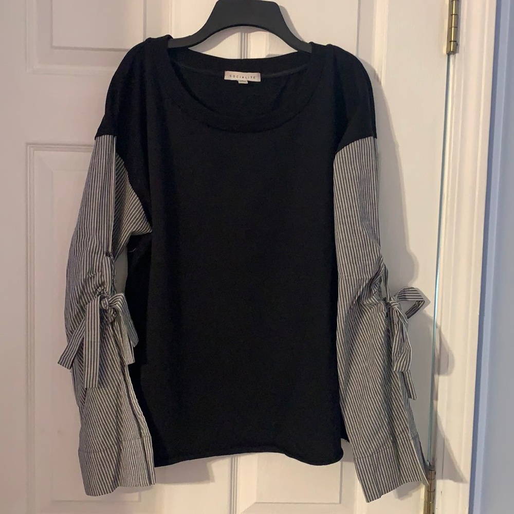 NEW! Socialite Sweatshirt with Statement Sleeves